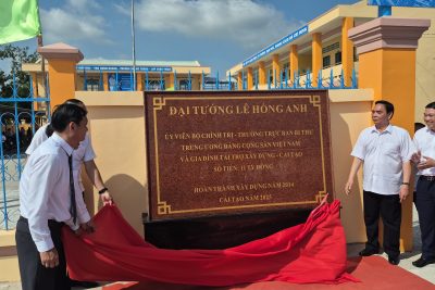 LỄ BÀN GIAO CÁC HẠNG MỤC TU BỔ TRƯỜNG TH VĨNH BÌNH BẮC 4