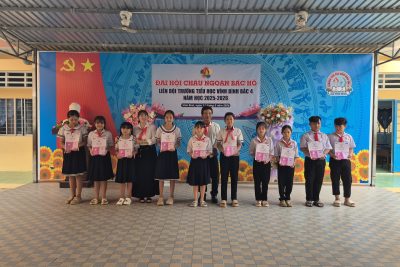 TỔ CHỨC ĐẠI HỘI CHÁU NGOAN BÁC HỒ LIÊN ĐỘI TRƯỜNG TIỂU HỌC VĨNH BÌNH BẮC 4 NĂM HỌC 2025-2026