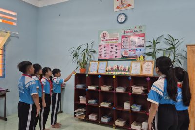 LIÊN ĐỘI TRƯỜNG TIỂU HỌC VĨNH BÌNH BẮC 4 THỰC HIỆN CÔNG TRÌNH MĂNG NON “KHÔNG GIAN BÁC HỒ VỚI THIẾU NHI”