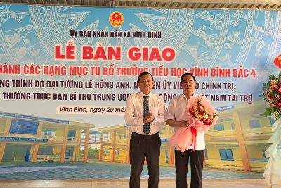 ẢNH: LỄ BÀN GIAO TRƯỜNG TH VĨNH BÌNH BẮC 4