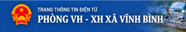 Phòng Văn hóa – Xã hội xã Vĩnh Bình